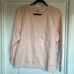 New quilted old navy light pink sweatshirt